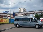 Бесплатный автобус Genser в пункт аренды автомобилей АрендаАвто-лбг на ул.Добролюбова